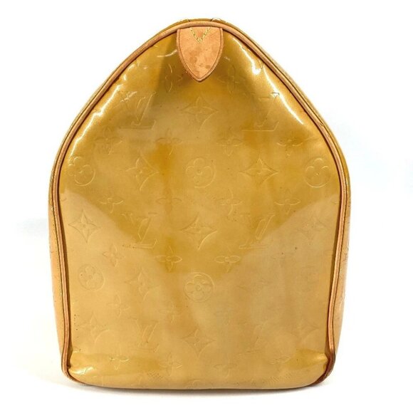 LOUIS VUITTON M91000 MonogramVernis Mercer Bags Travel Bag Duffle Bag Beige - Picture 4 of 16